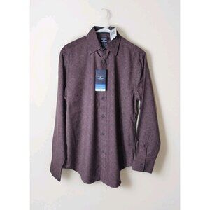 Society Of Threads Shirt Small Slim Fit Paisley Stretch No Iron